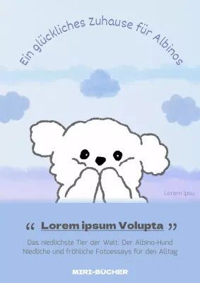 Vintage Welpenbezug in hellblau und lila