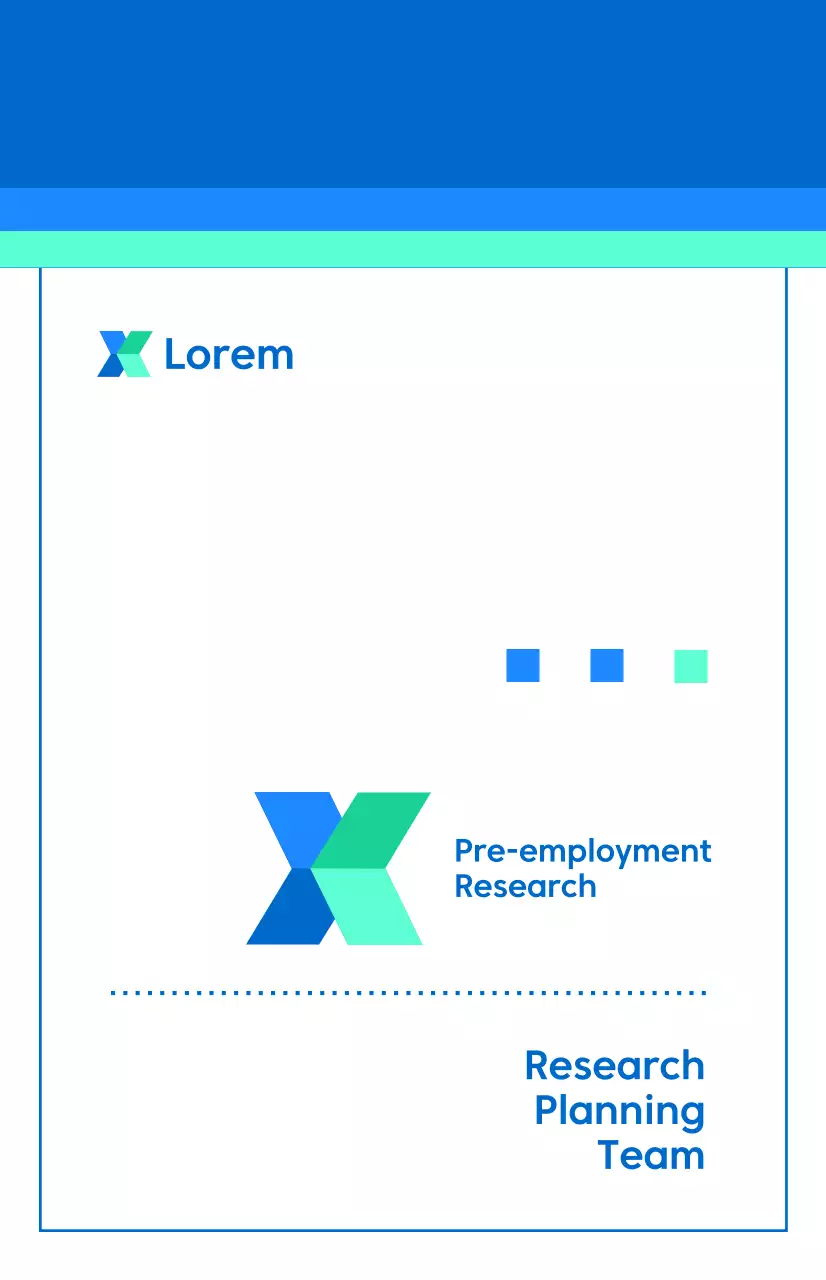 A simple, blue, trustworthy corporate affiliation.