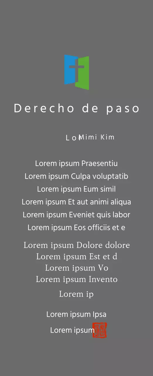 Concepto de placa con logotipo de iglesia