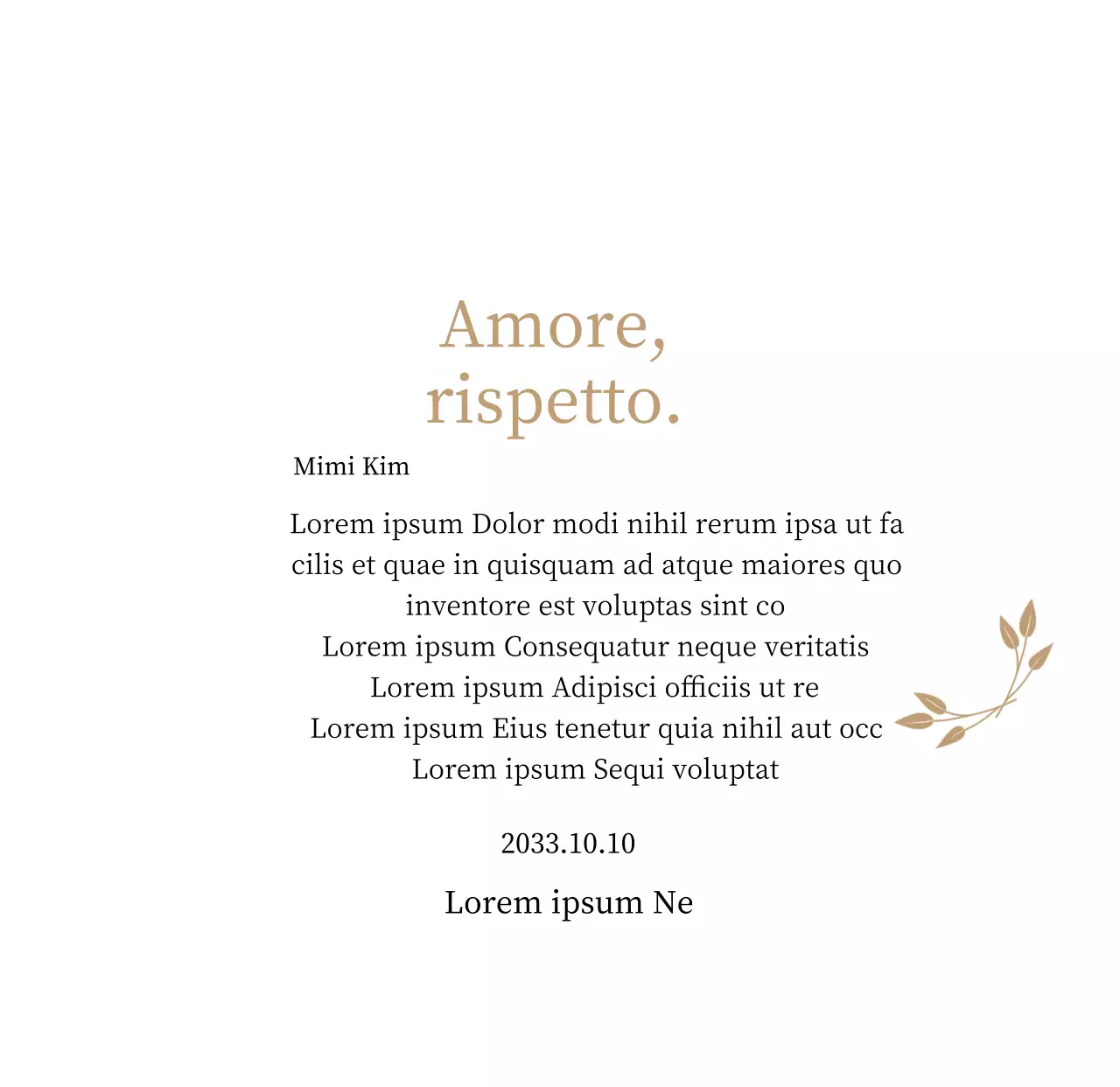 Targa di ringraziamento di classe con oro e foglie