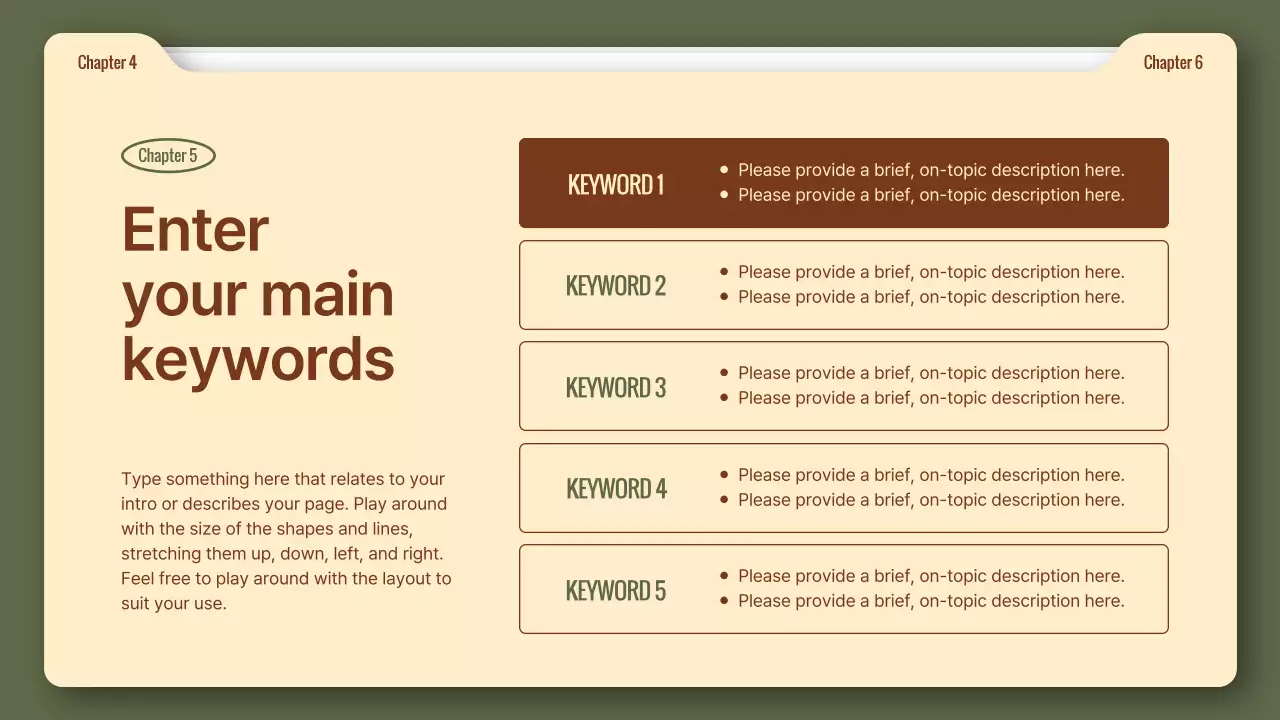 Simple business reports in khaki and brown