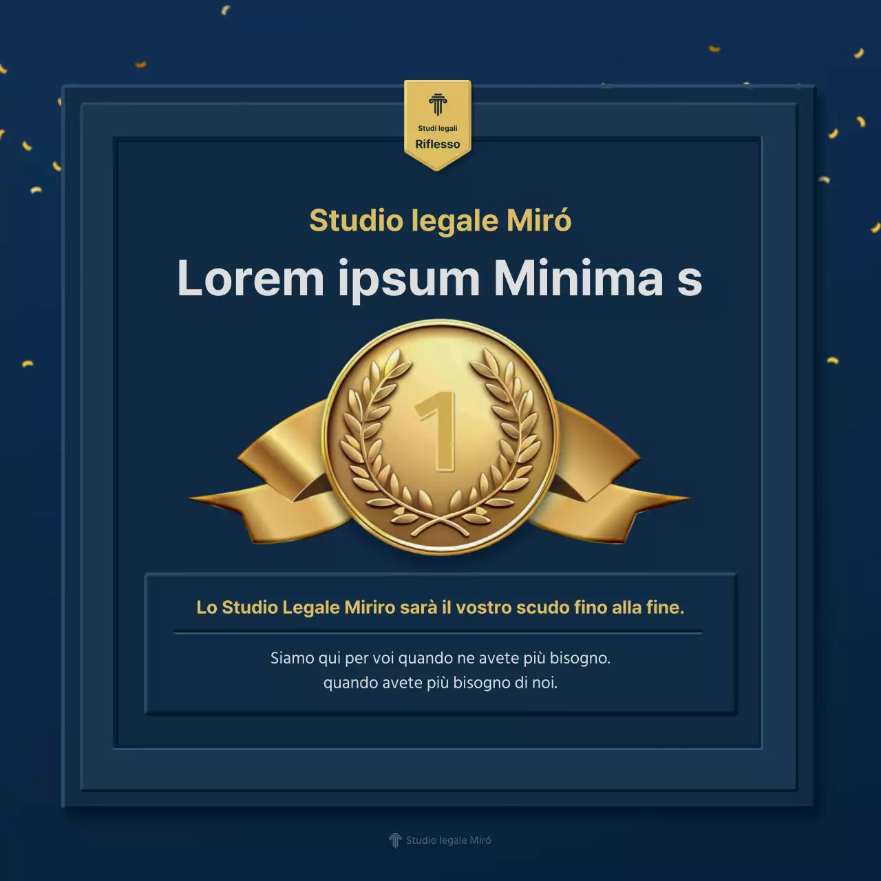 Promuovere i premi di lusso giallo-blu