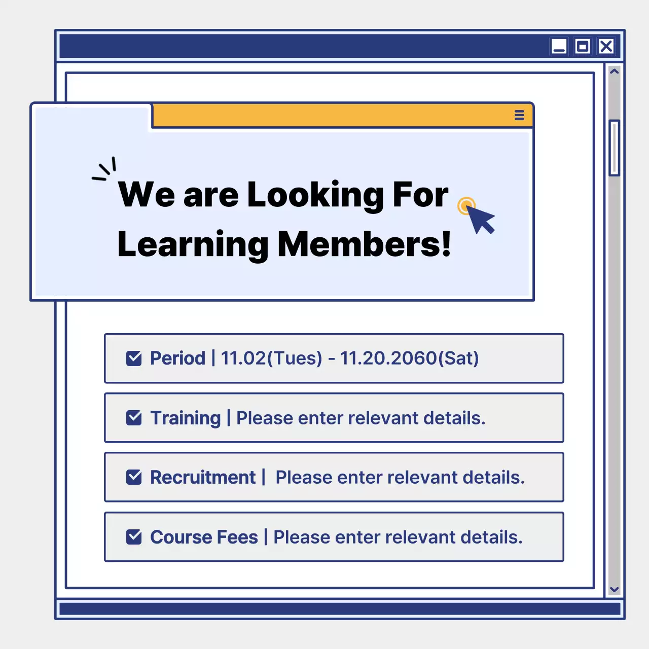 Blue Modern Education Promotion Instagram Carousel