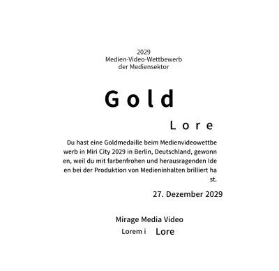 Siegertafeln für ein pfiffiges Wettbewerbspreiskonzept