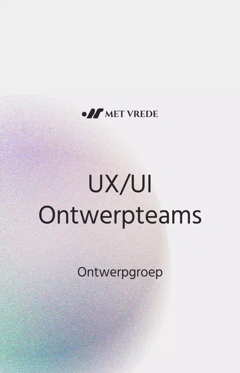 Eenvoudige afdelingsintroductie met kleurenruisillustratie op een gebroken witte achtergrond