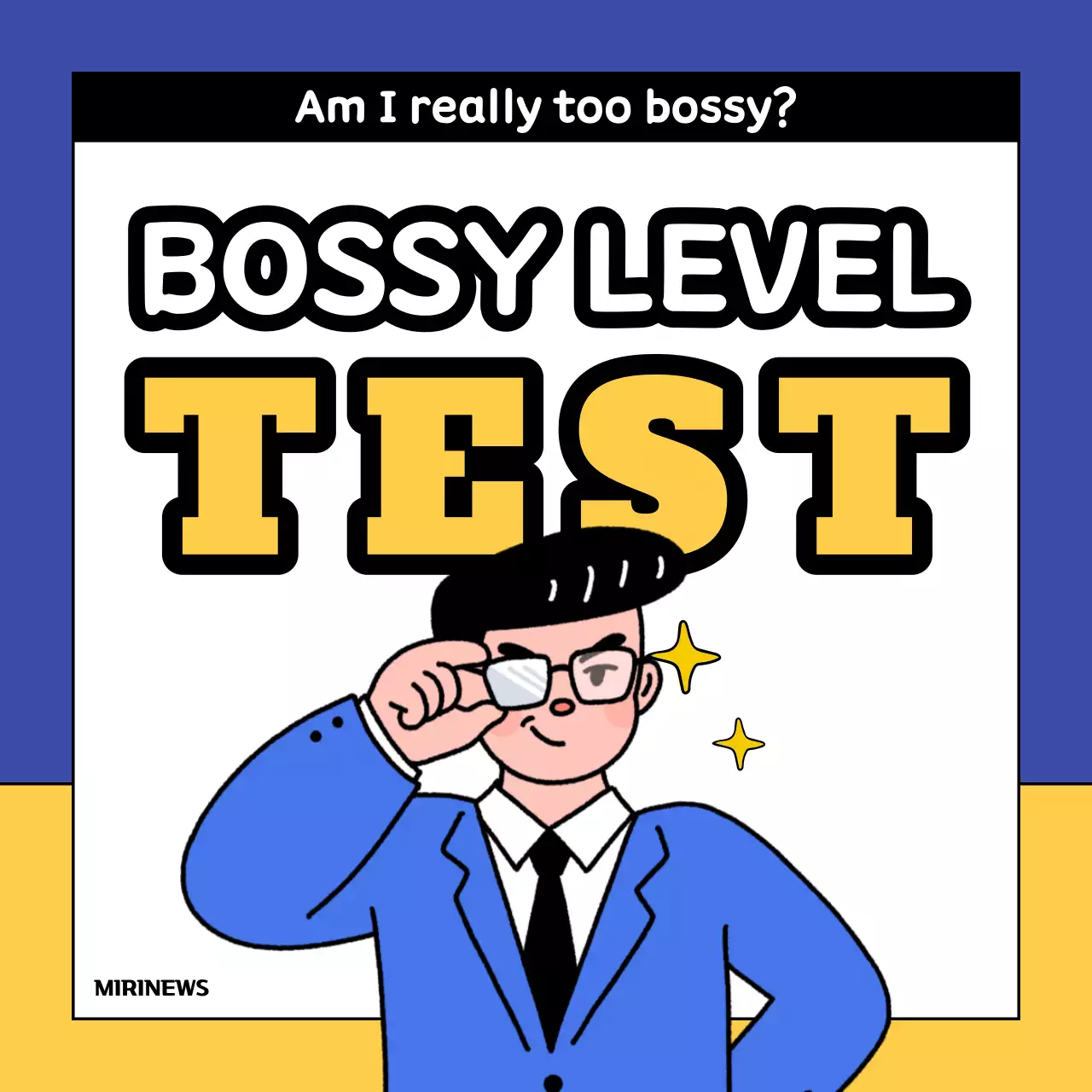 Blue Comic Personality Quiz Guide Instagram Carousel