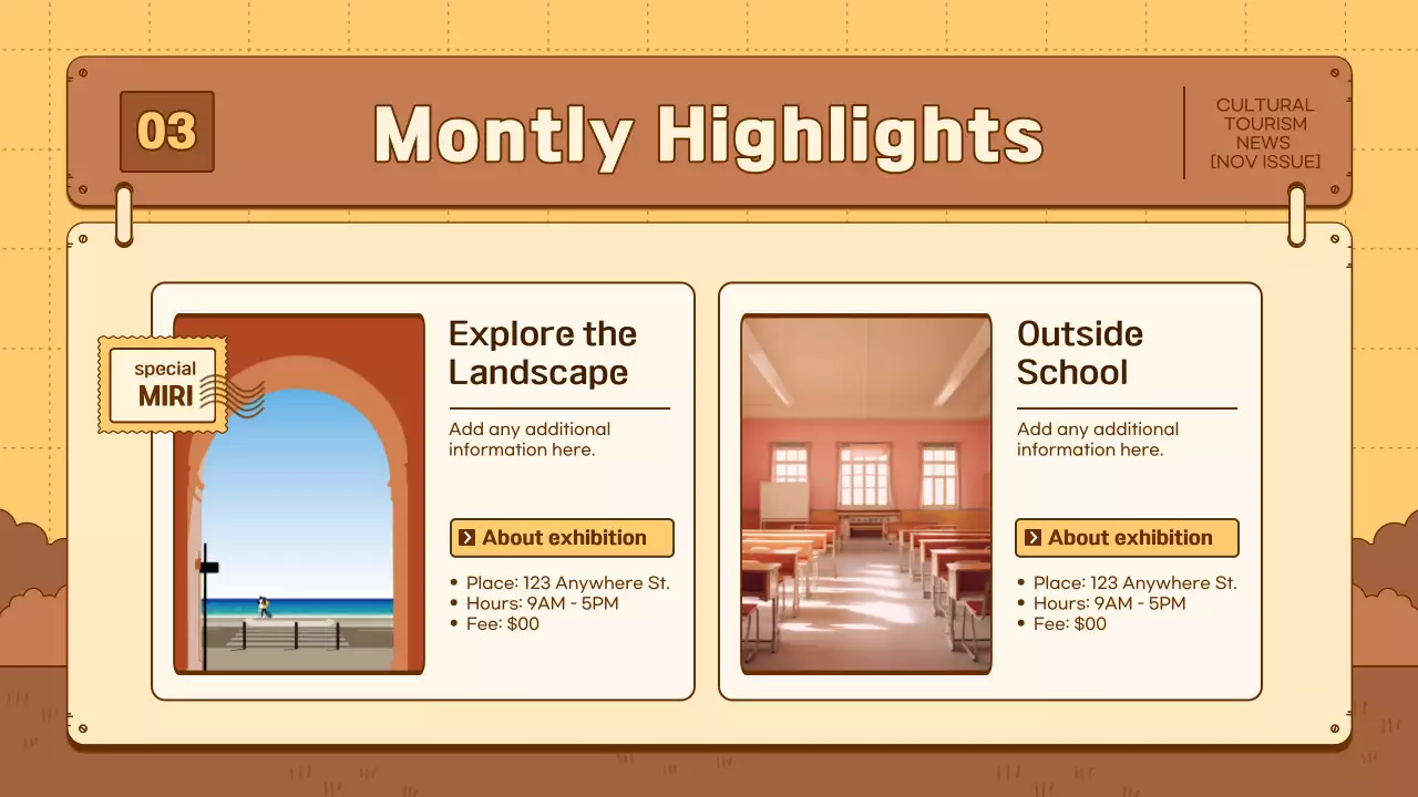 Beige Traditional Tourism Newsletter Presentation