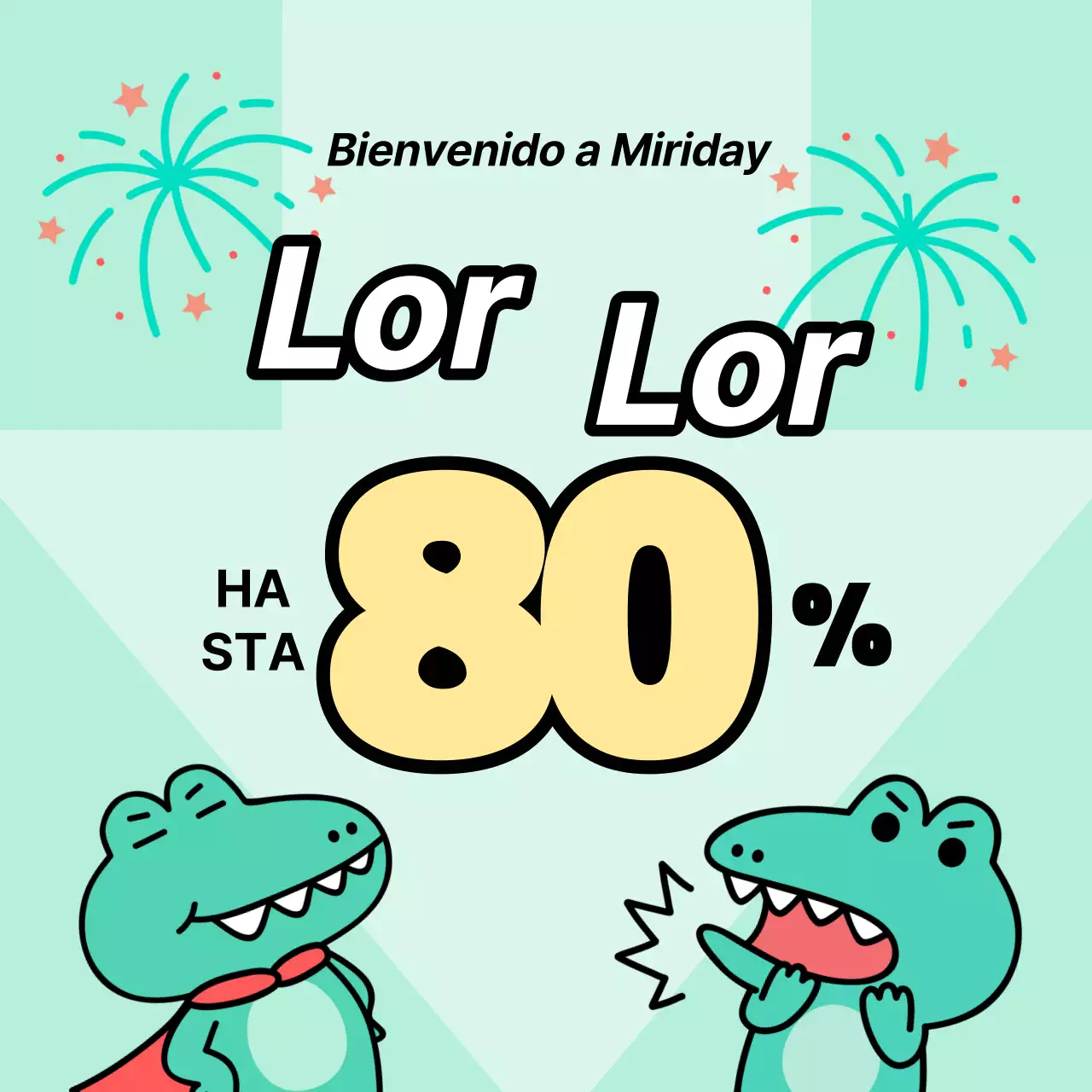 Anuncios de Argo, un personaje kitsch con fondo de menta