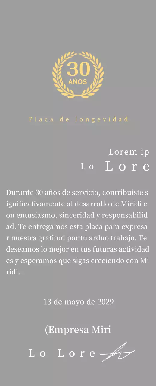 Concepto de placa de antigüedad con símbolo de laurel