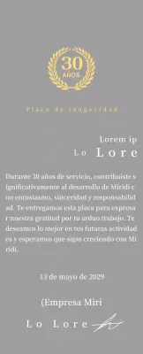 Concepto de placa de antigüedad con símbolo de laurel