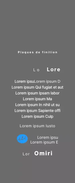 Plaque de finisher concept marathon avec logo simple