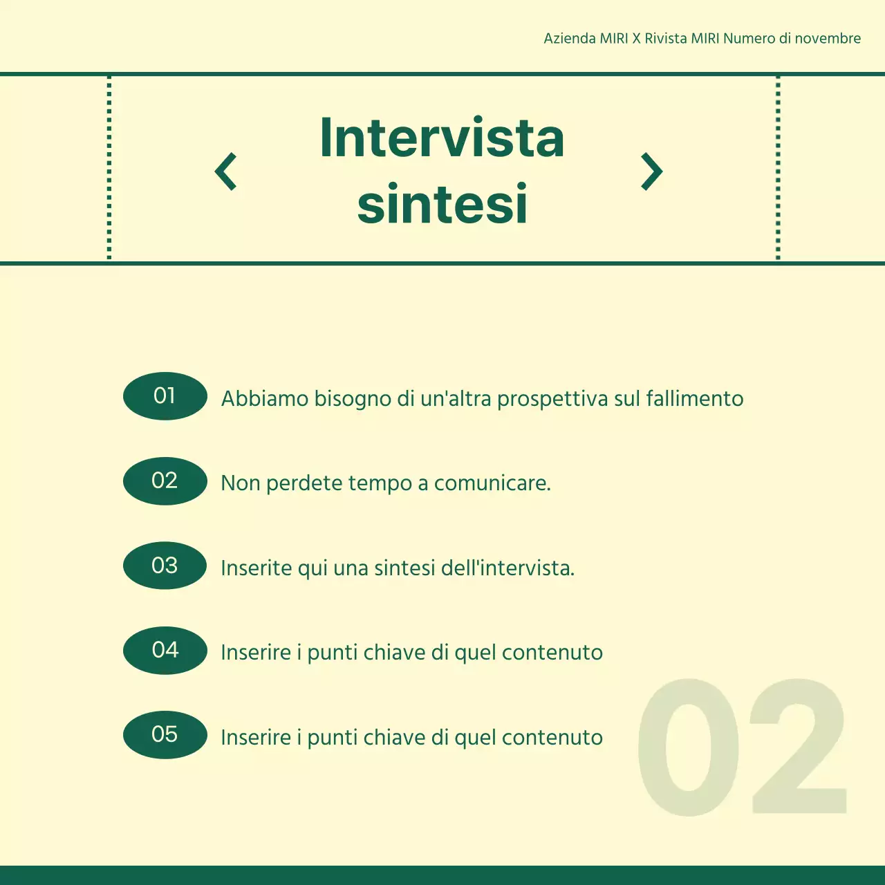 Un semplice ritratto aziendale per un colloquio in avorio e verde
