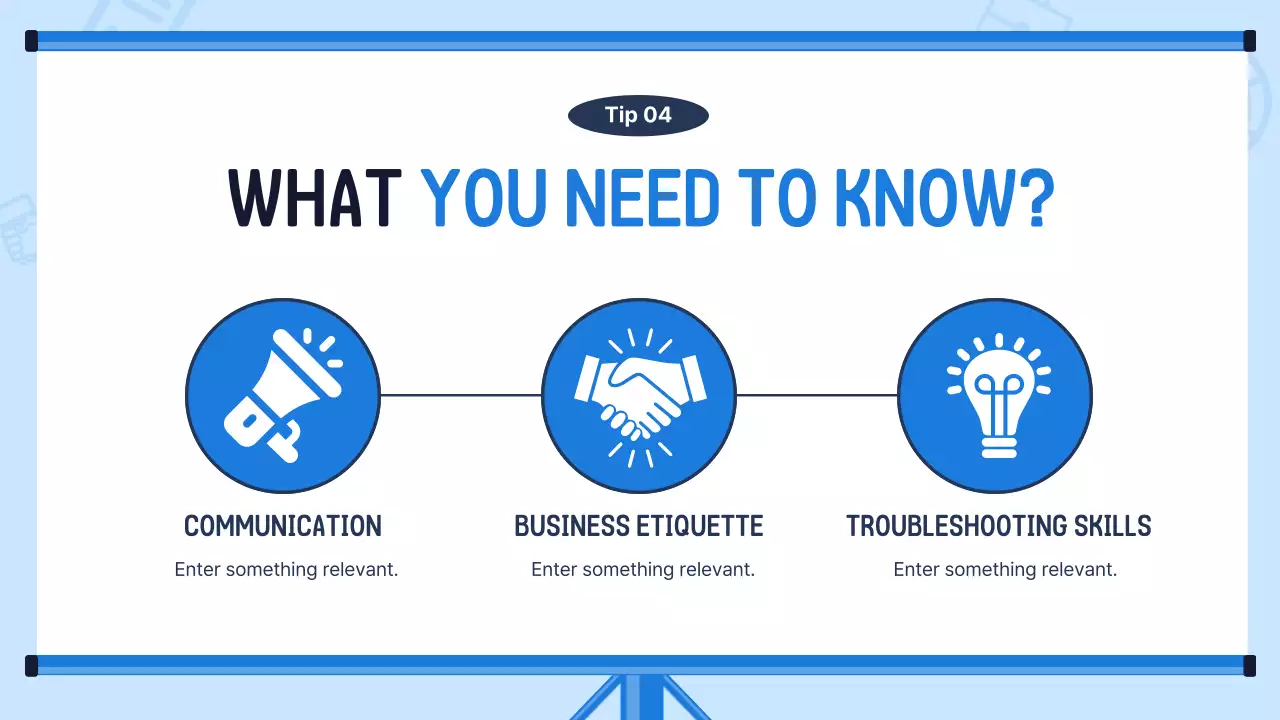 Blue Simple Office Guide Presentation