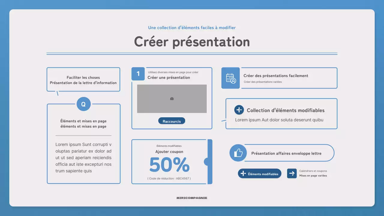 Faites la promotion de votre lettre d'information avec une lettre simple en bleu et bleu marine