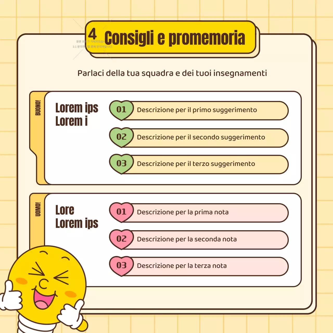 Una guida per colorare di giallo gli annunci di concorso