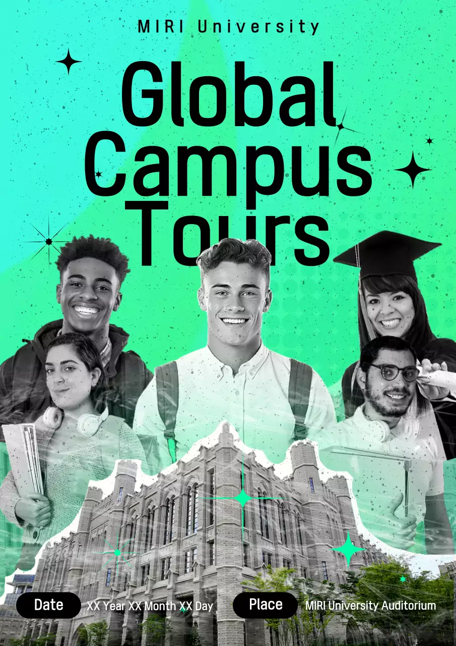 Mint Modern Campus Promotion Poster