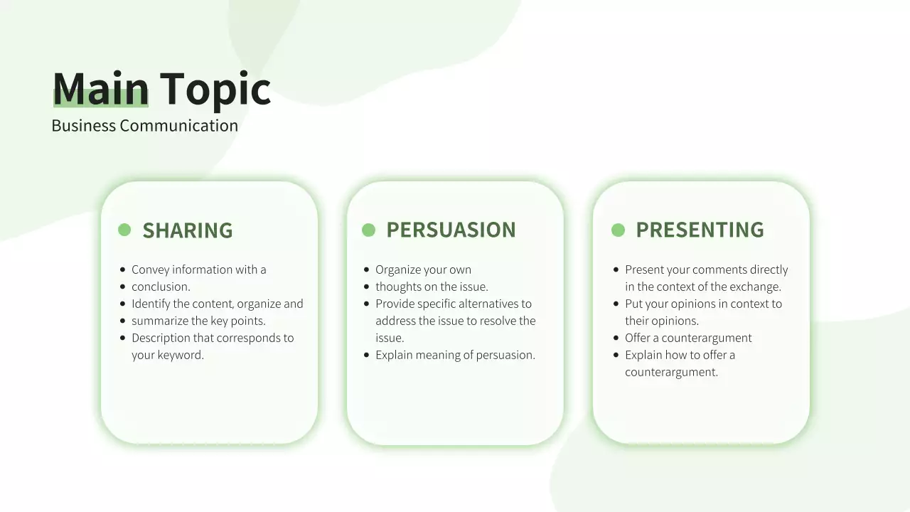 Green Modern Employee Seminar Guide Presentation