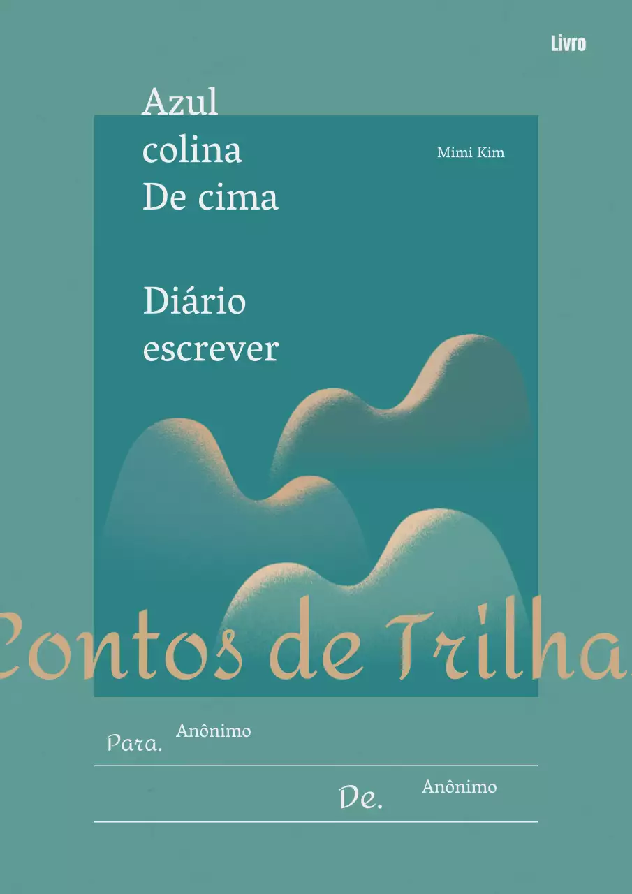 Capa de ensaio de viagem simples em verde e amarelo