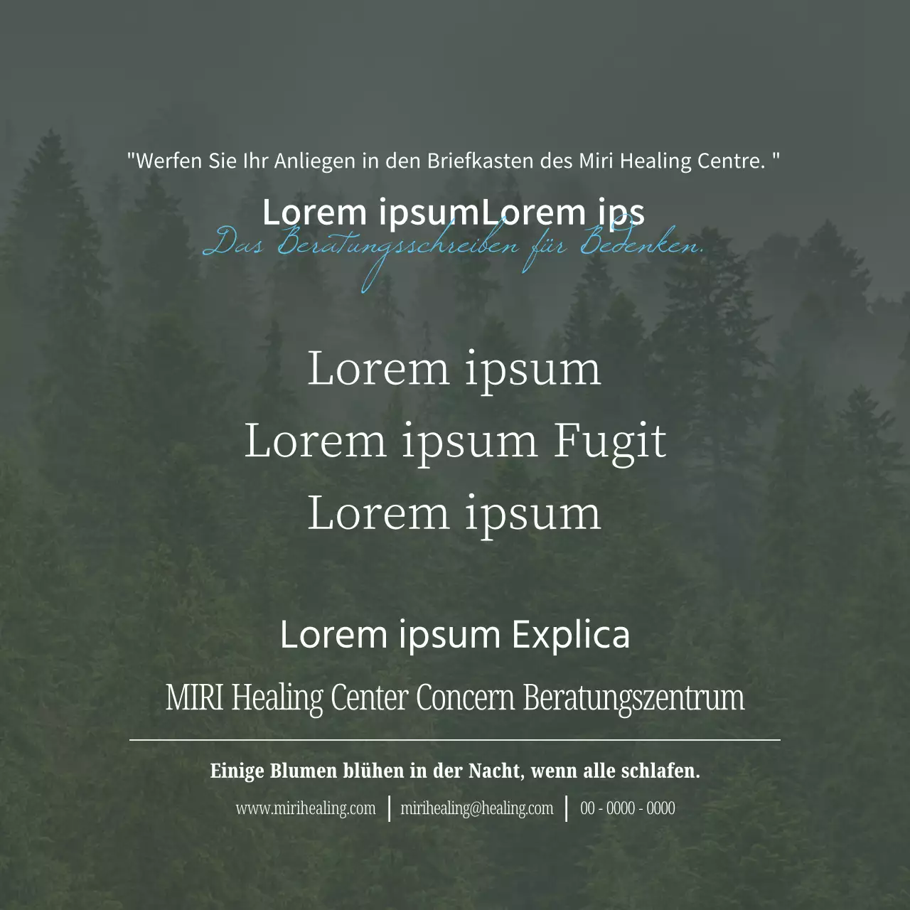 Eine moderne, minimalistische Helpline in Hellblau und Weiß.