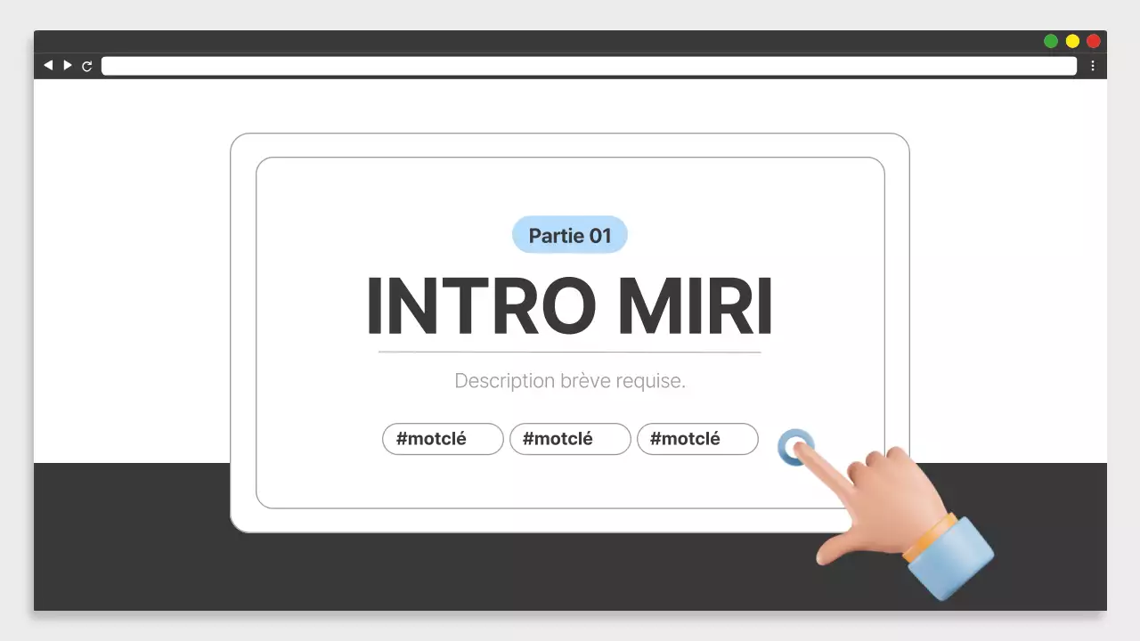 Matériel de formation simple en blanc et noir sur le lieu de travail