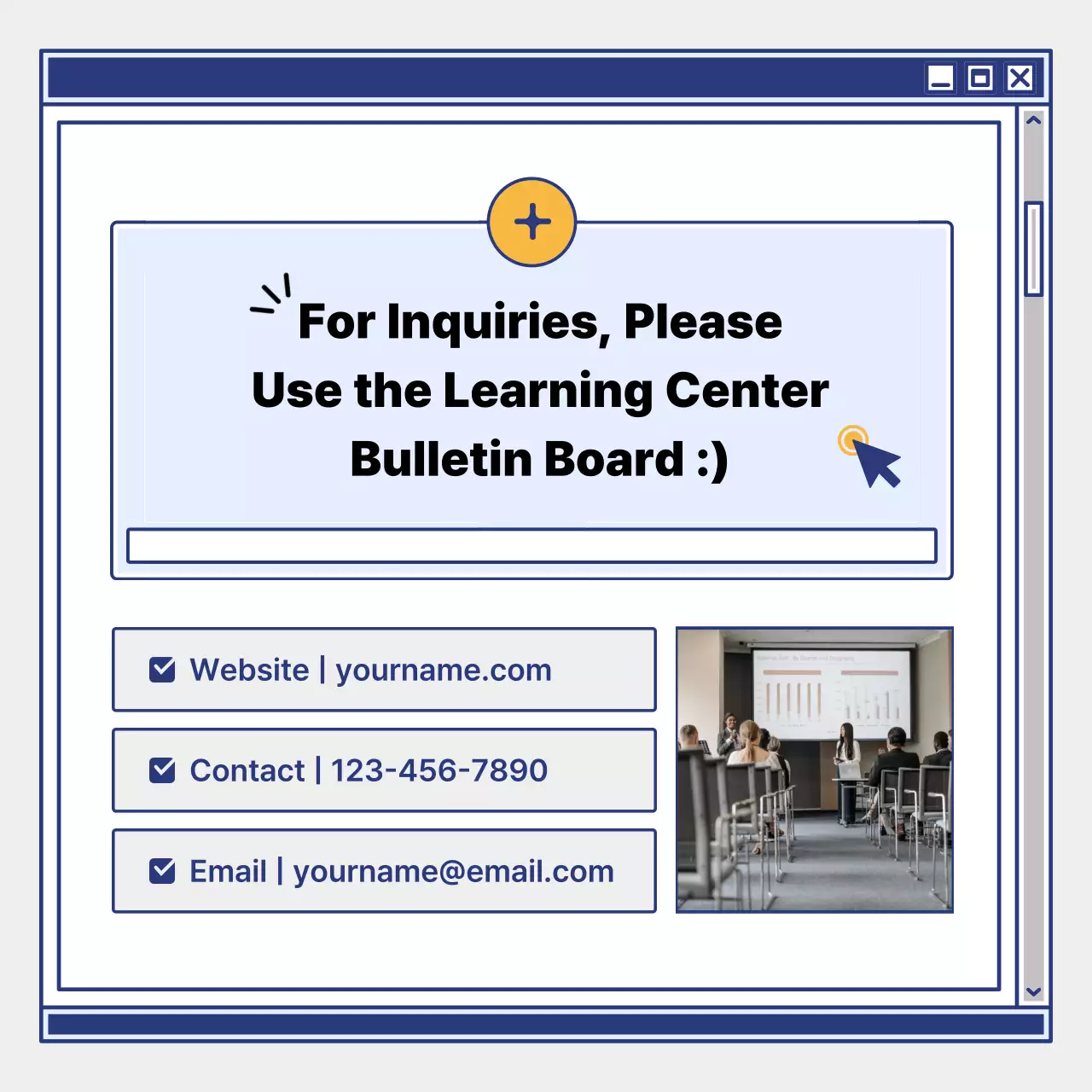 Blue Modern Education Promotion Instagram Carousel