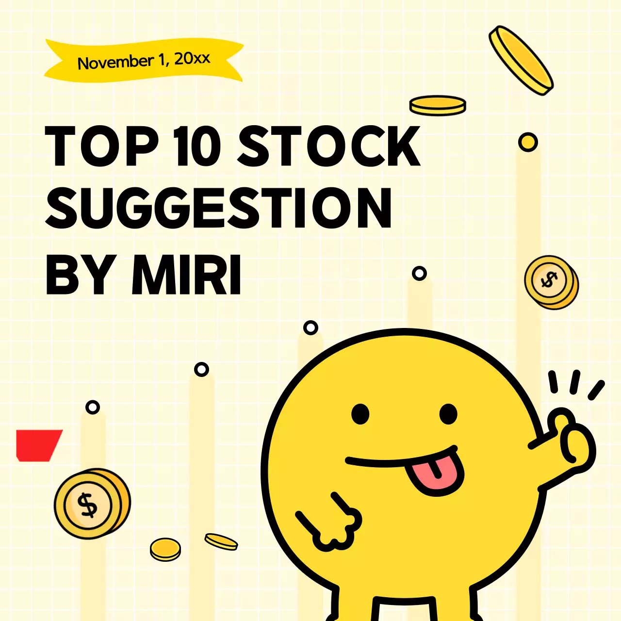 노랑과 빨강의 아기자기한 주식 정보