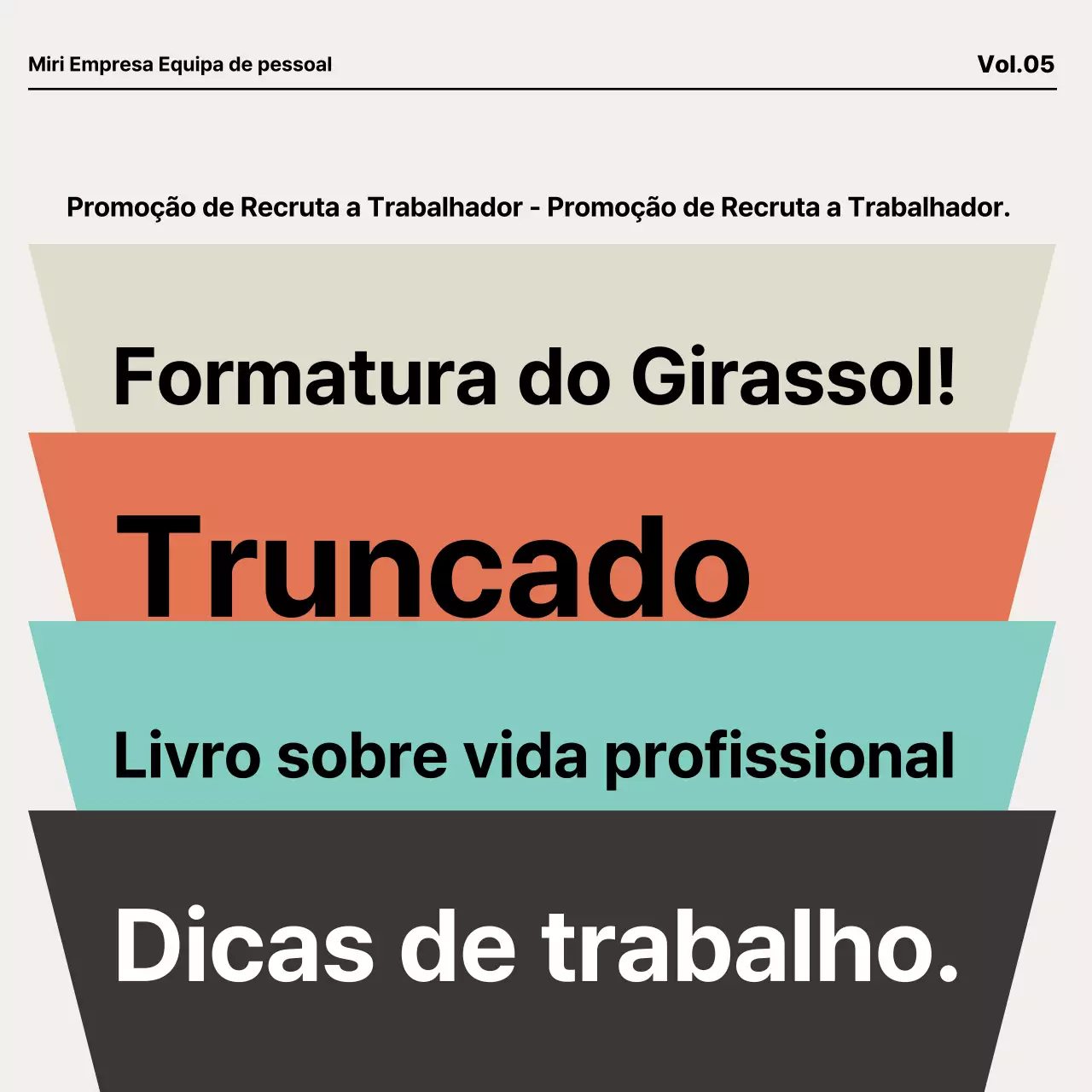 Materiais modernos de indução para novos contratados em laranja e menta