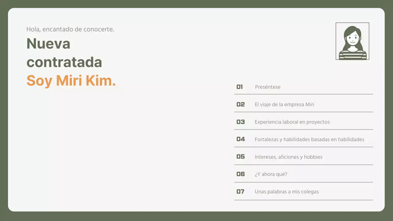 Sencilla carta de presentación corporativa para principiantes en caqui y amarillo