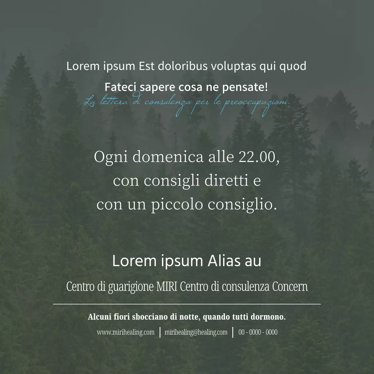 Una linea di assistenza moderna e minimalista in azzurro e bianco.