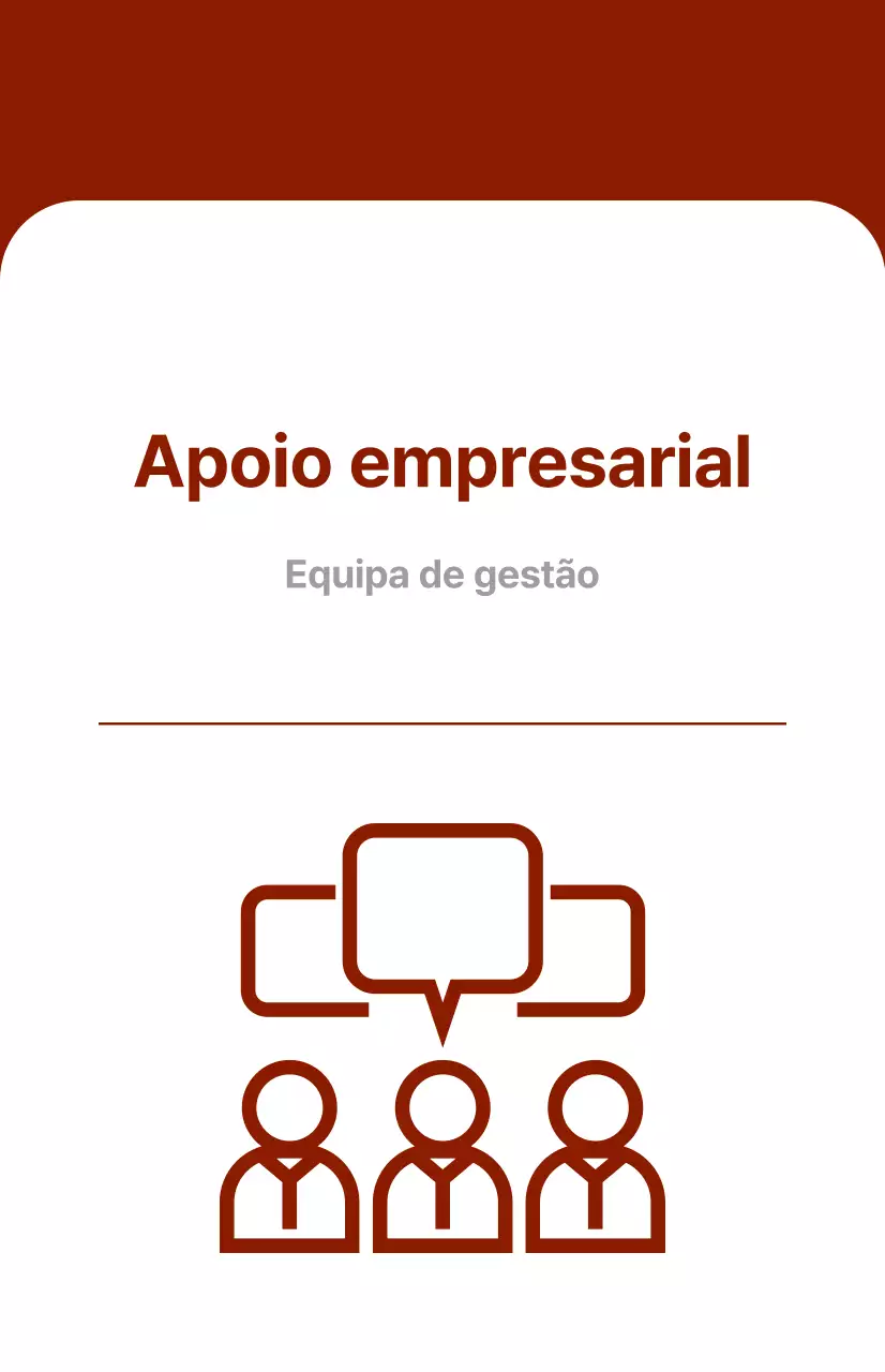 Guia dos departamentos da empresa com um conceito vermelho e arrojado