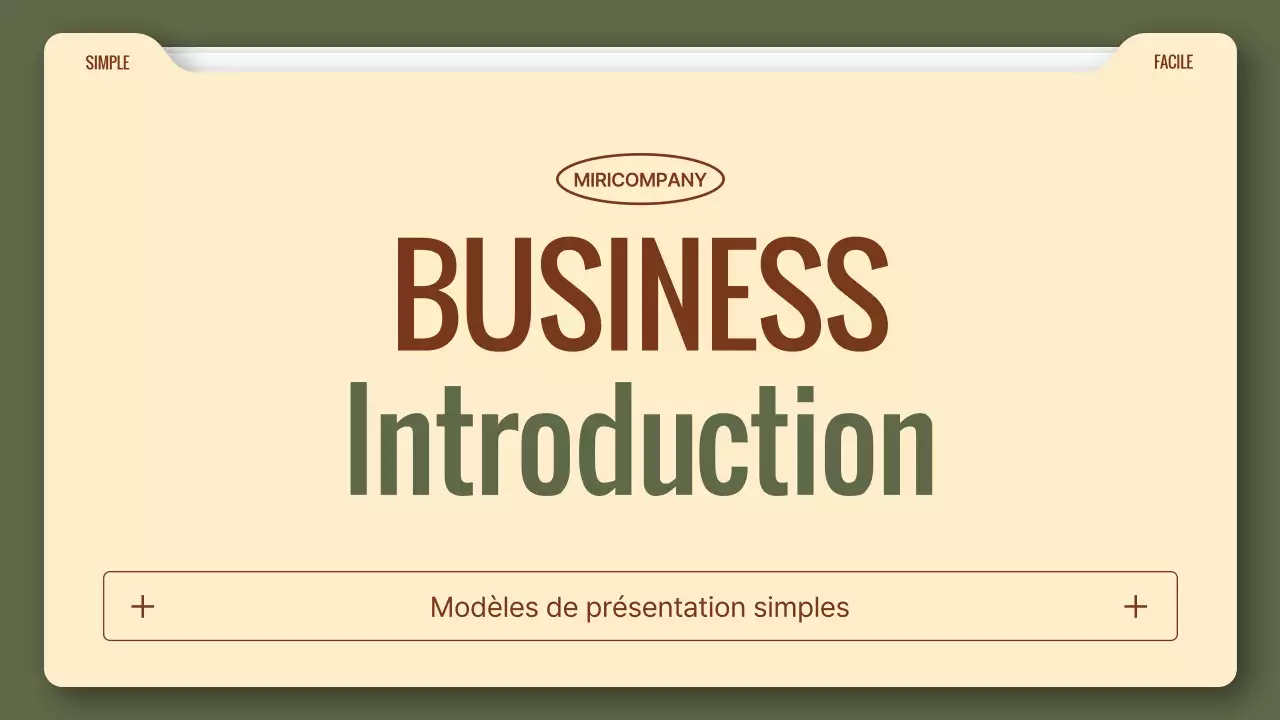 Un rapport d'activité simple en kaki et marron