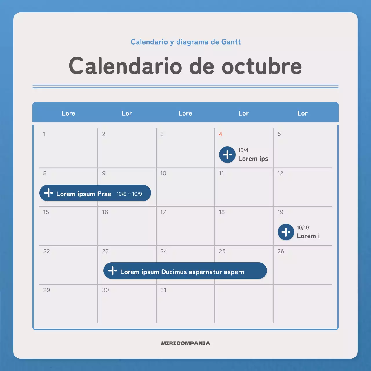 Una carta sencilla en azul y azul marino boletín correo