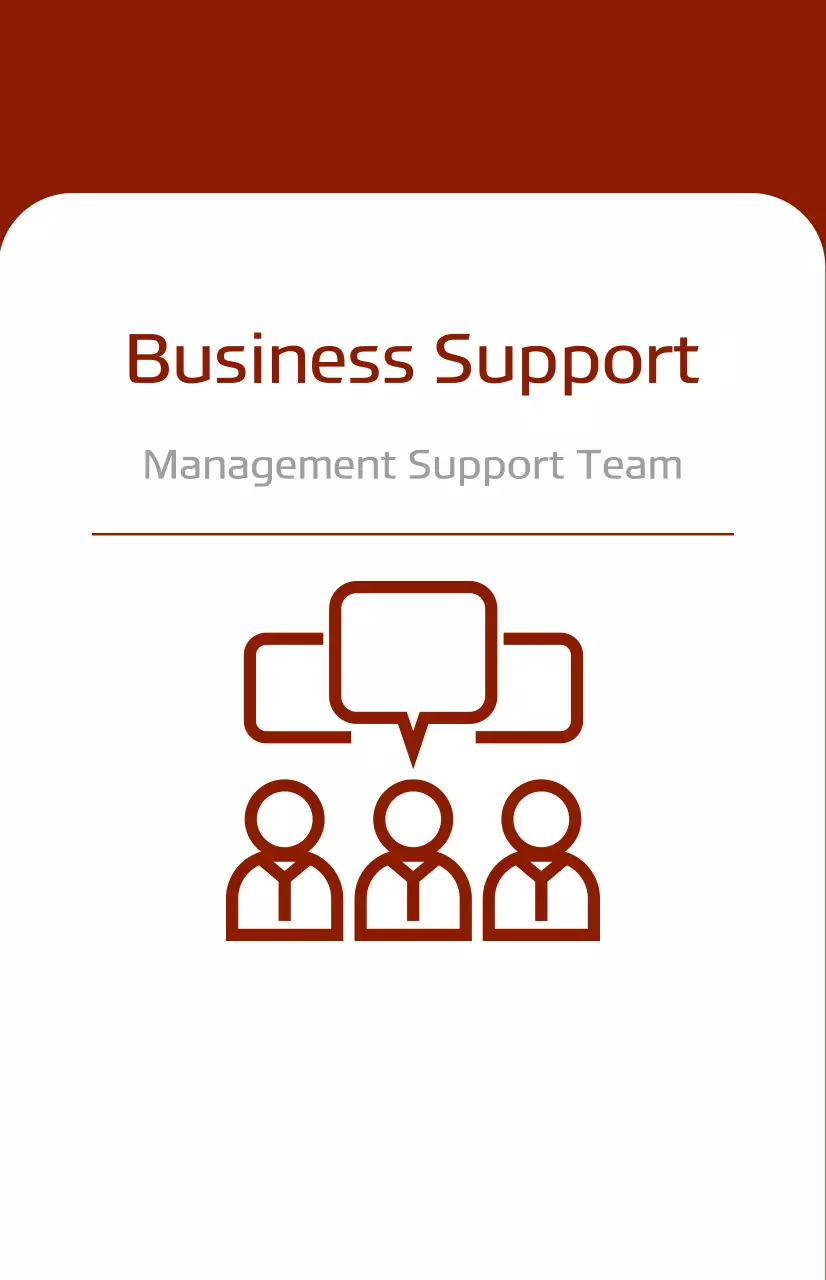 Introducing a corporate department with a red bold concept