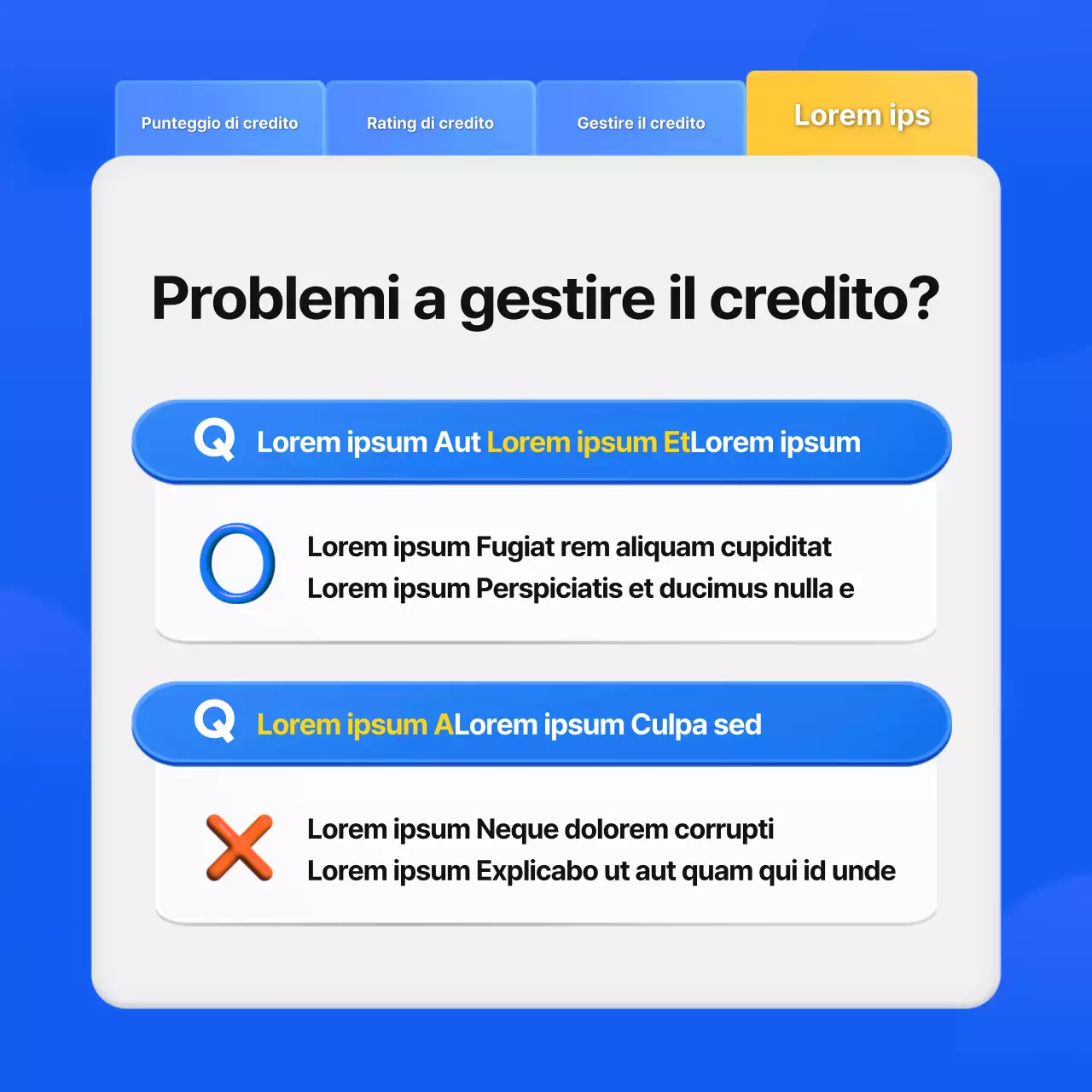 Promuovere la semplice applicazione fintech di gestione del credito di Blue