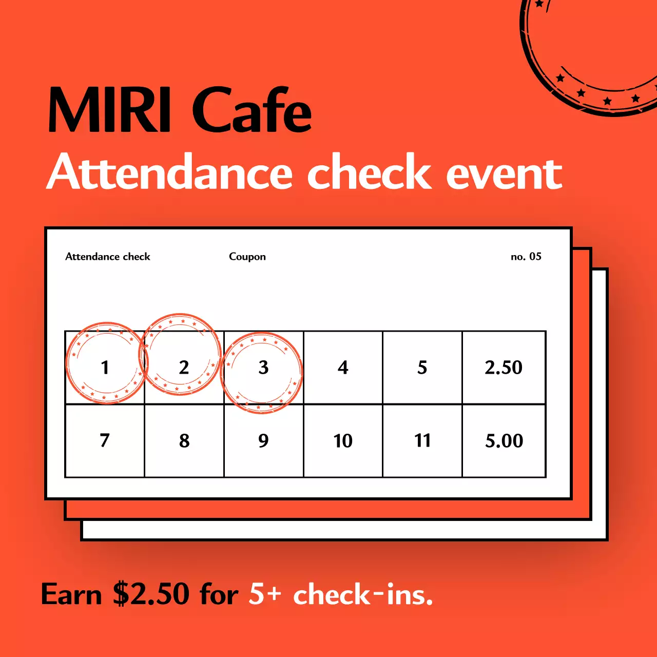 Orange Modern Cafe Promotion Social Media Post