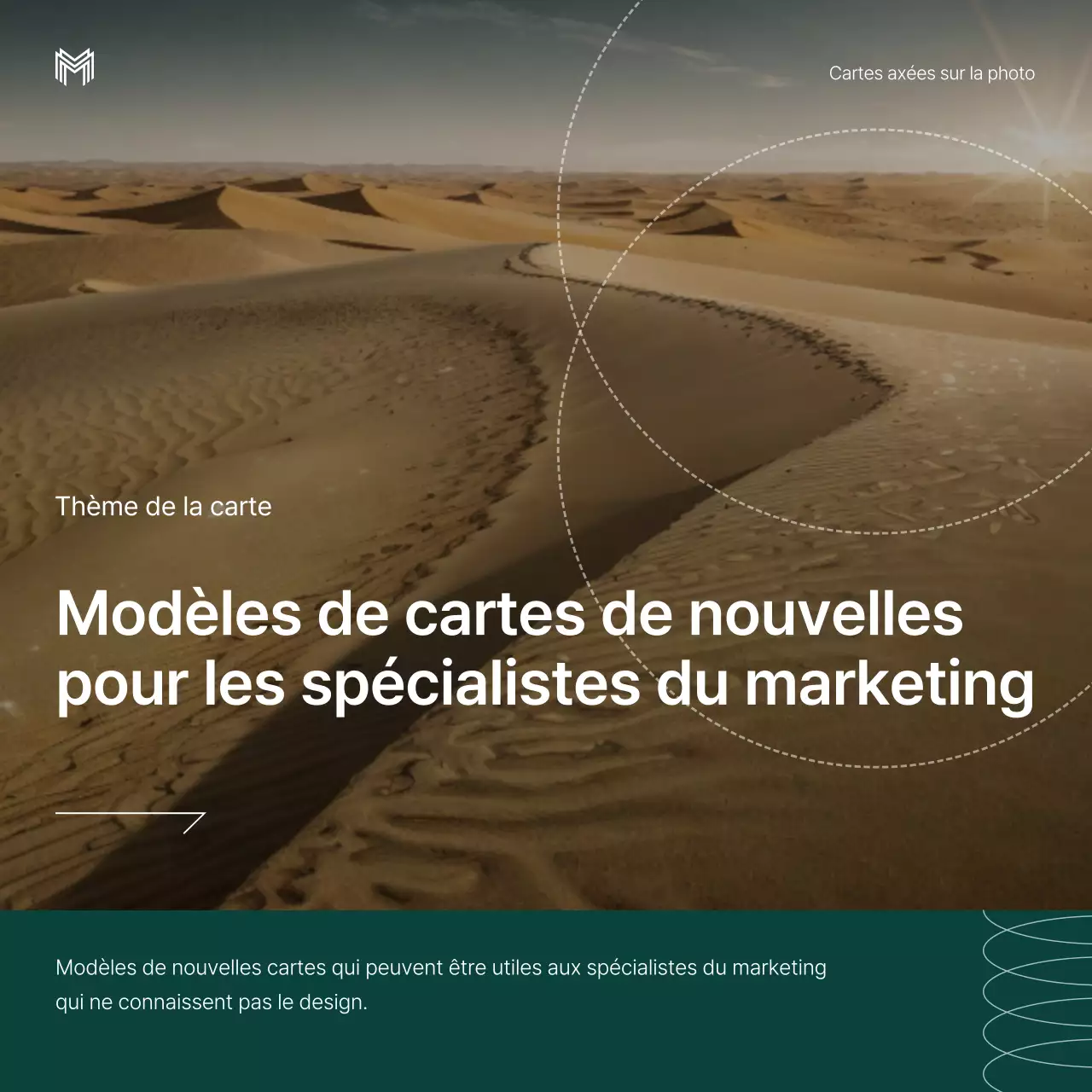 Promouvoir le marketing tendance en vert et blanc
