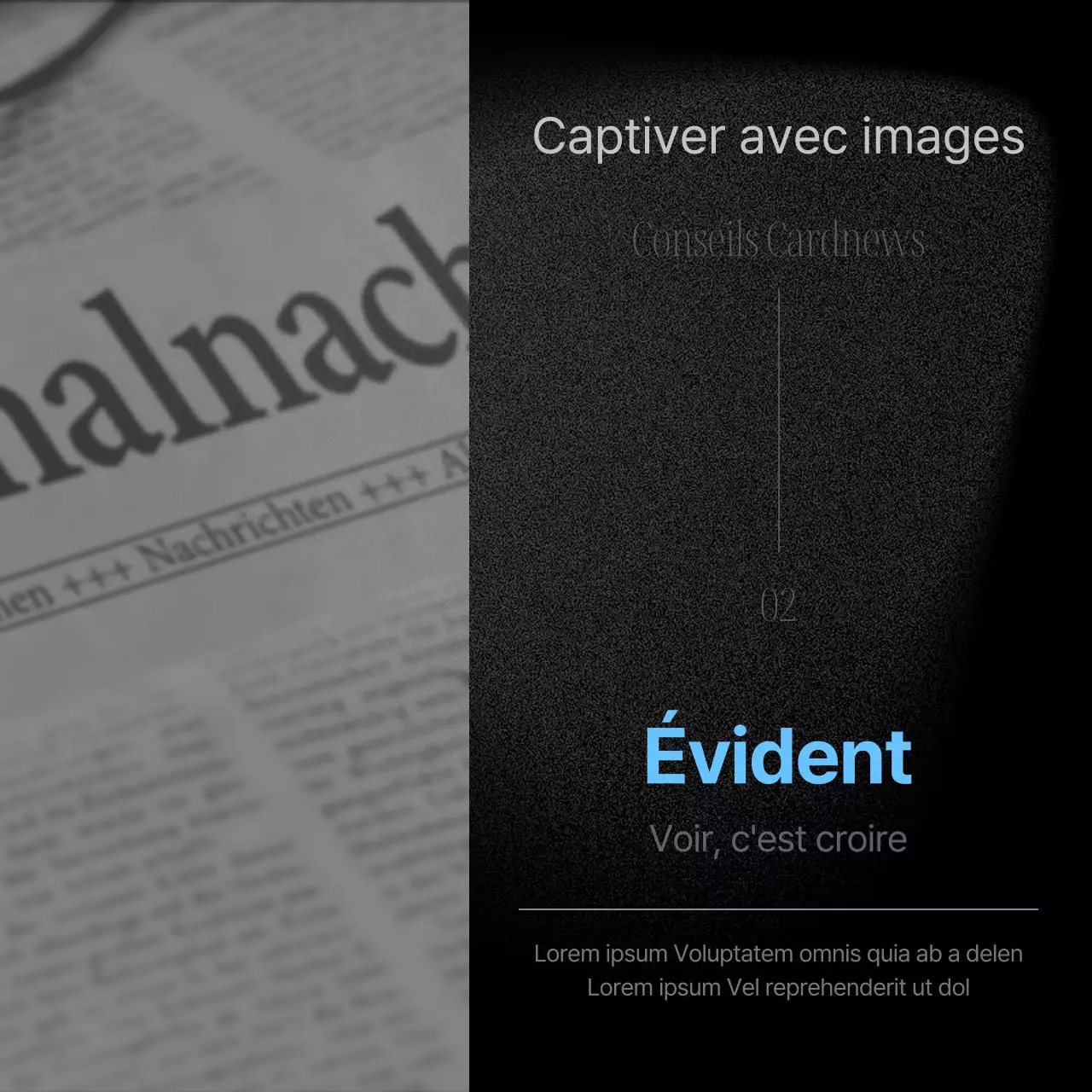 Un poste d'affaires moderne en noir et bleu clair