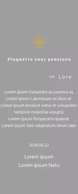 Line Flower's listing concept bedankplaatje