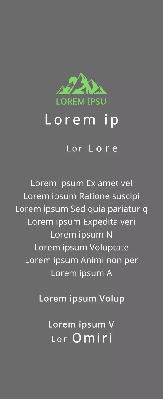 Targa per i finisher di un club di montagna con il concetto di logo del club e illustrazione di una montagna verde