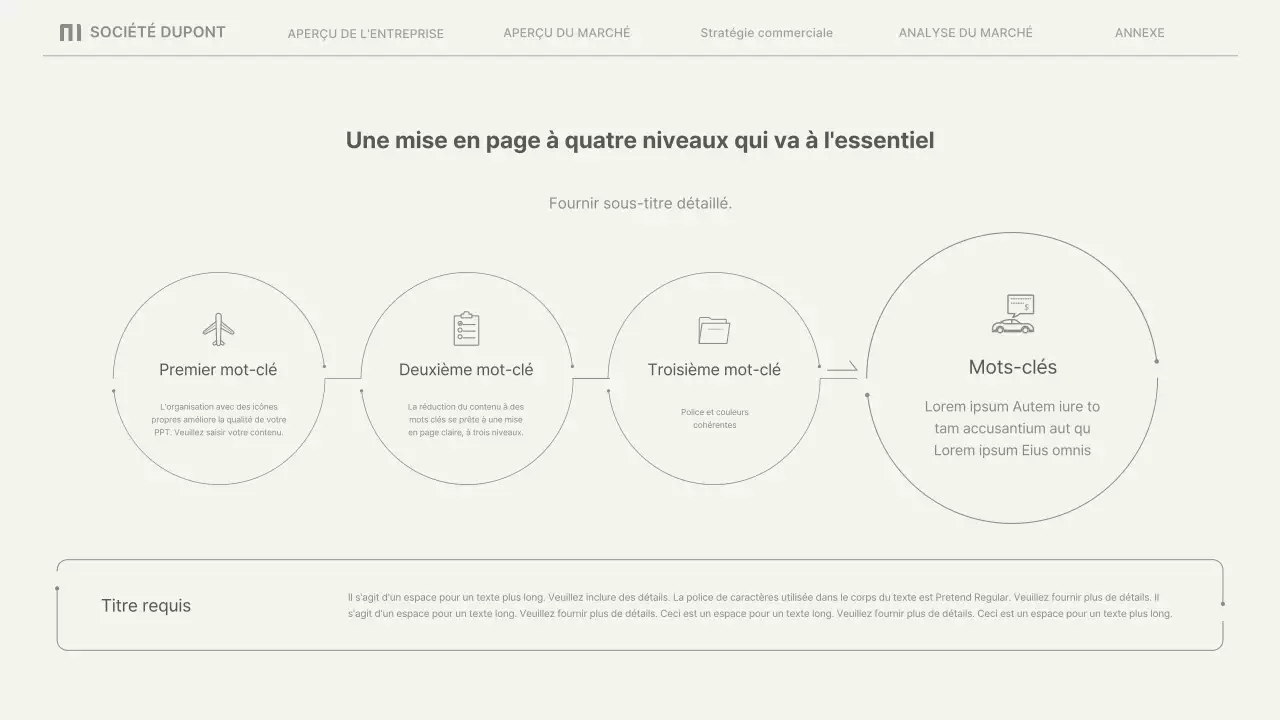 Rapports d'activité simples en beige