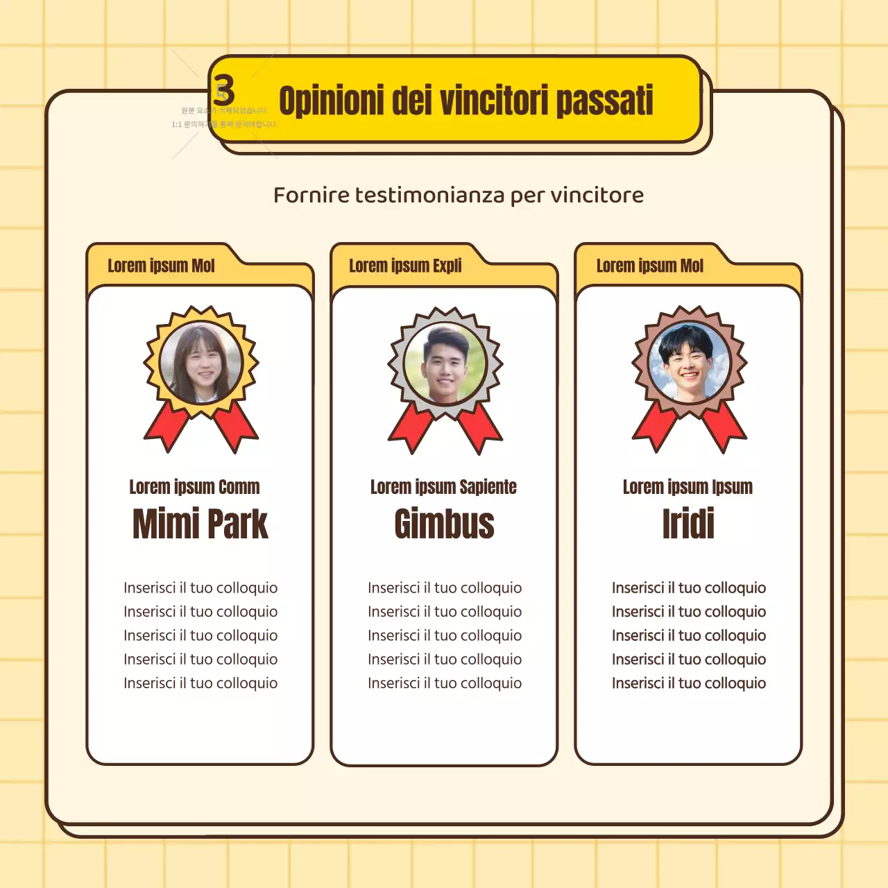 Una guida per colorare di giallo gli annunci di concorso