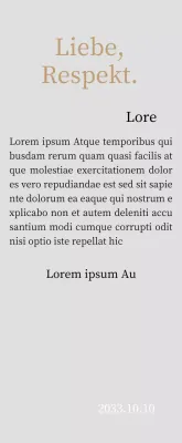 Edle Danksagungstafel mit Gold und Blättern