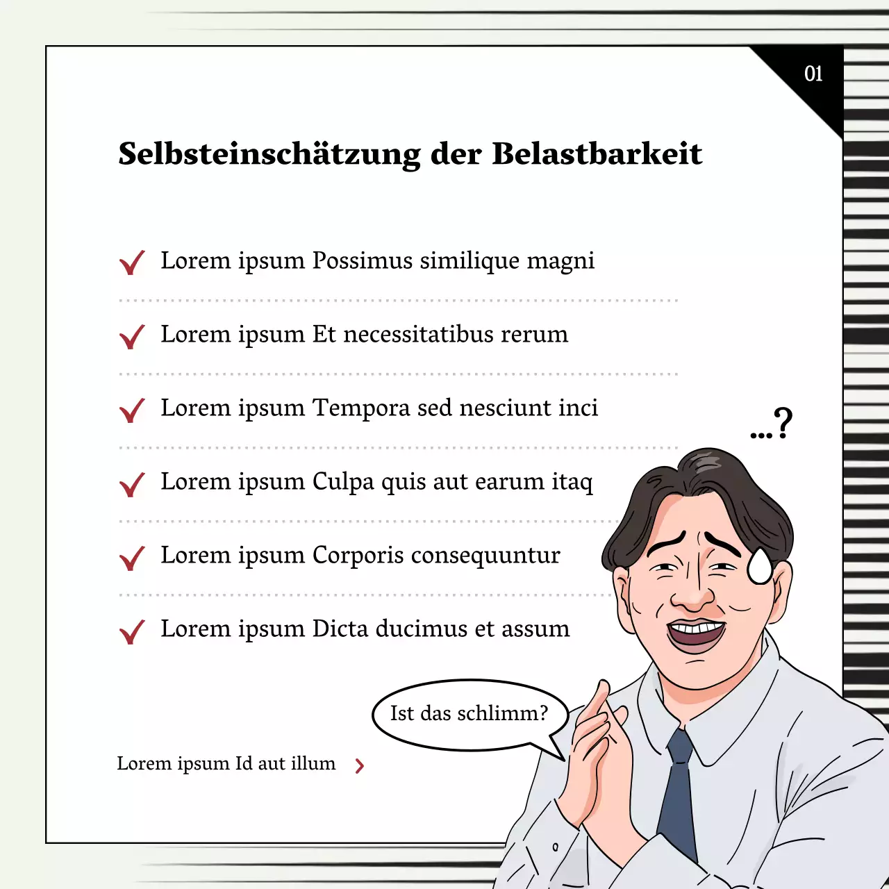 Krankheit in Chartreuse und schwarzem Business-Humor-Posten