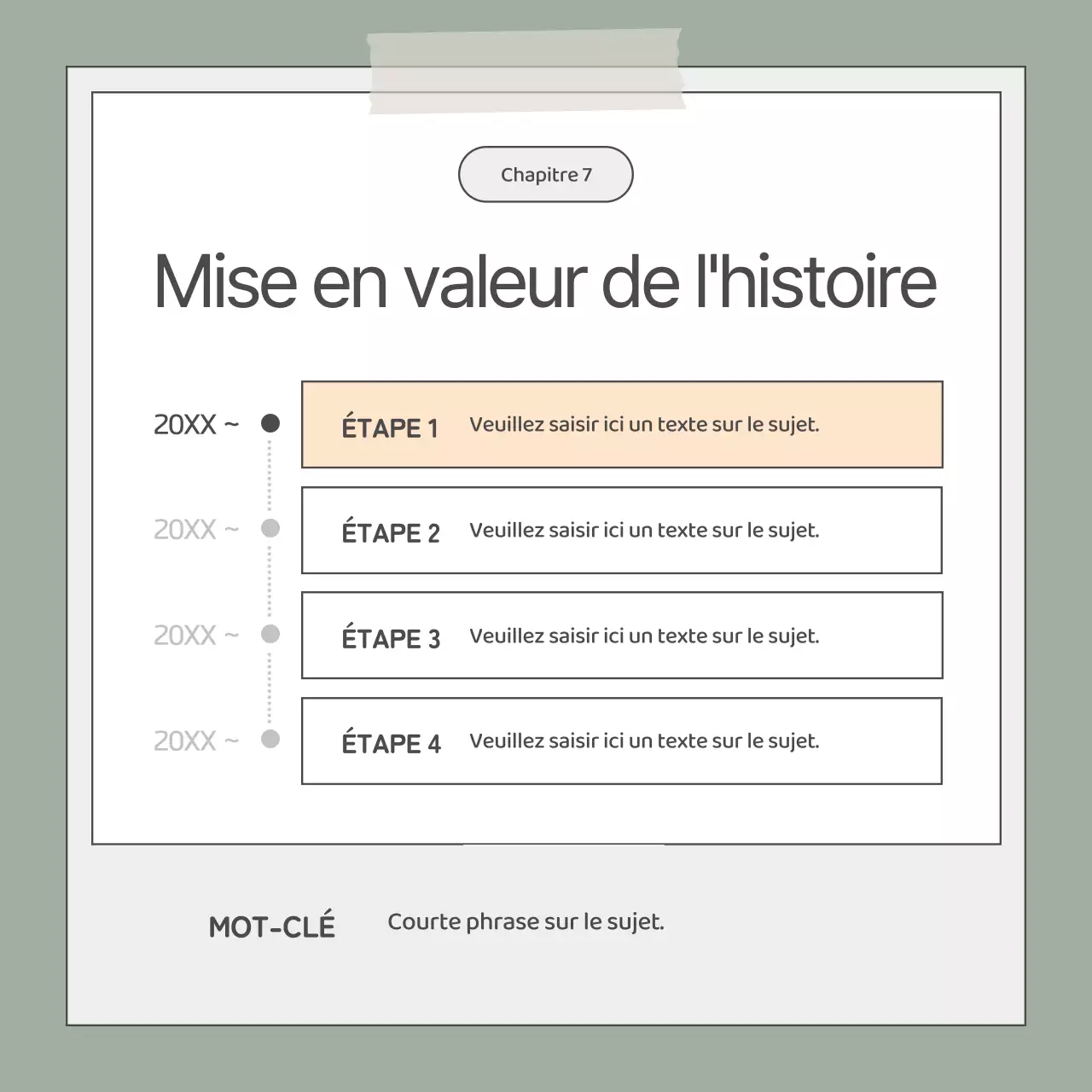 Un simple discours d'ascenseur commercial en kaki et blanc