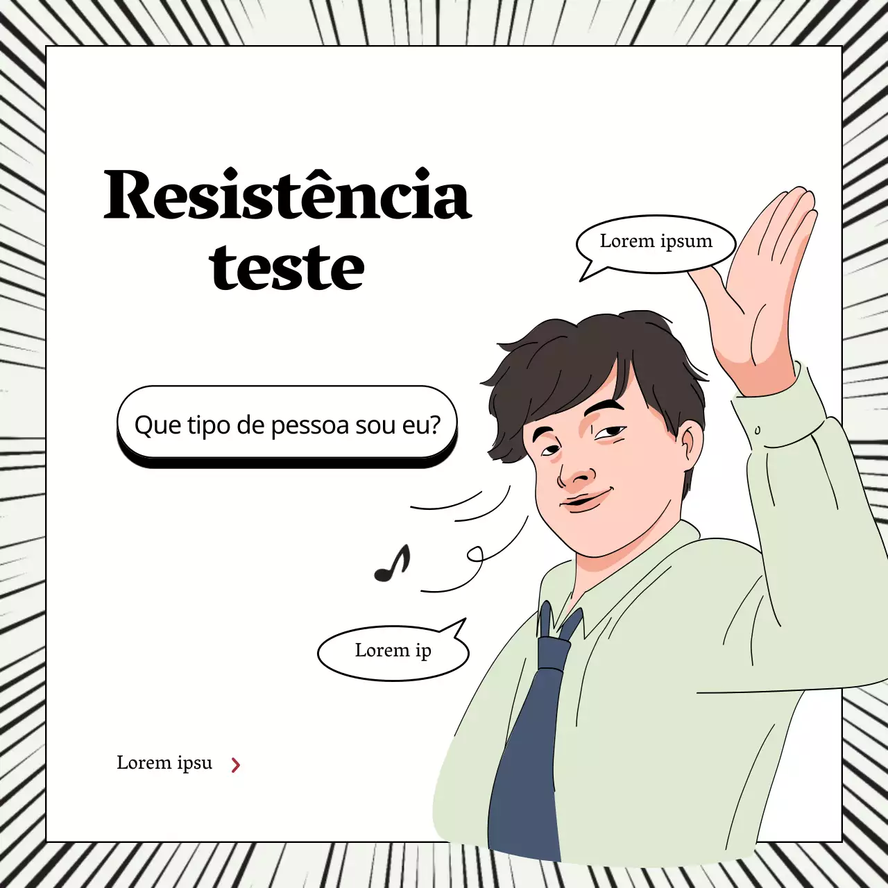 Doença em posts de humor empresarial chartreuse e preto