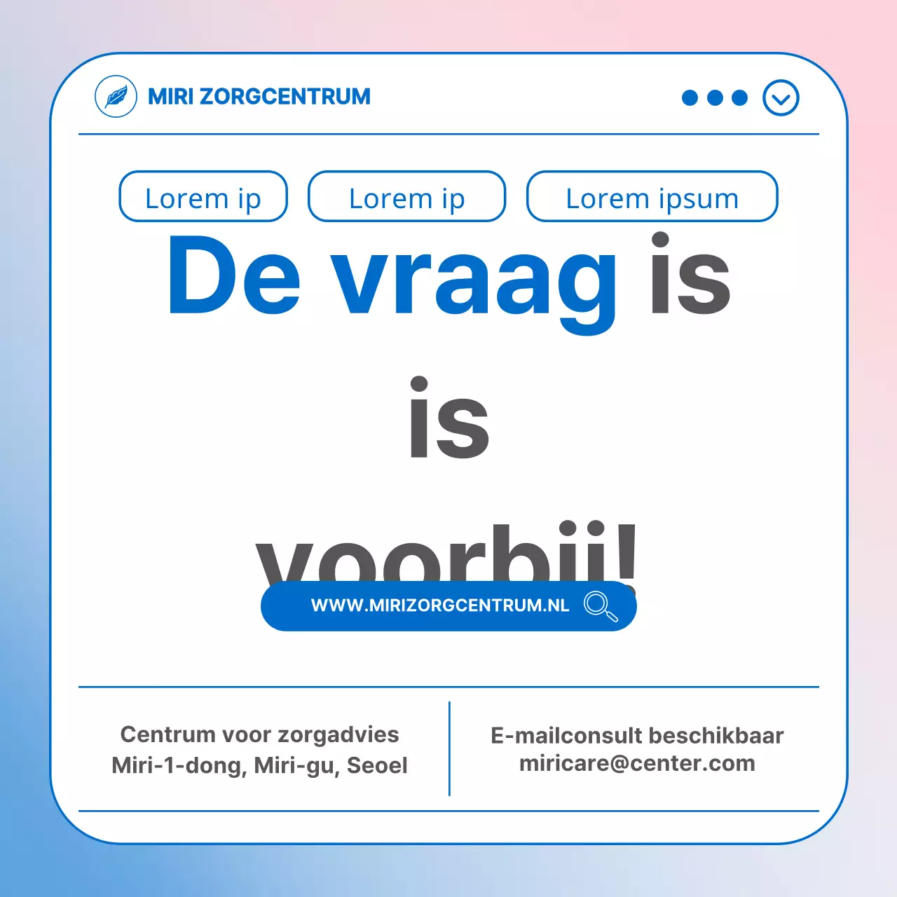 Een eenvoudige lichtblauwe en roze gids voor de hulplijn
