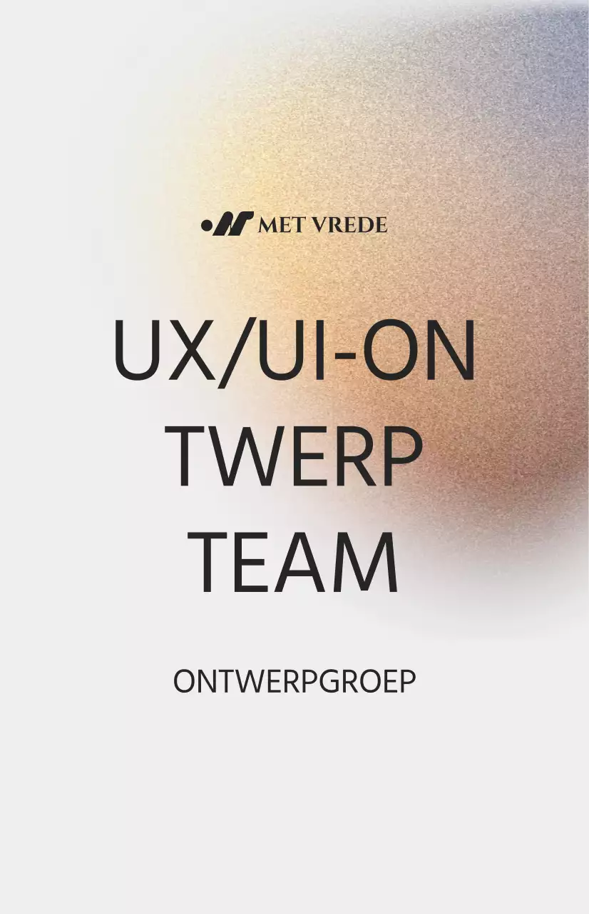 Eenvoudige afdelingsintroductie met kleurenruisillustratie op een gebroken witte achtergrond