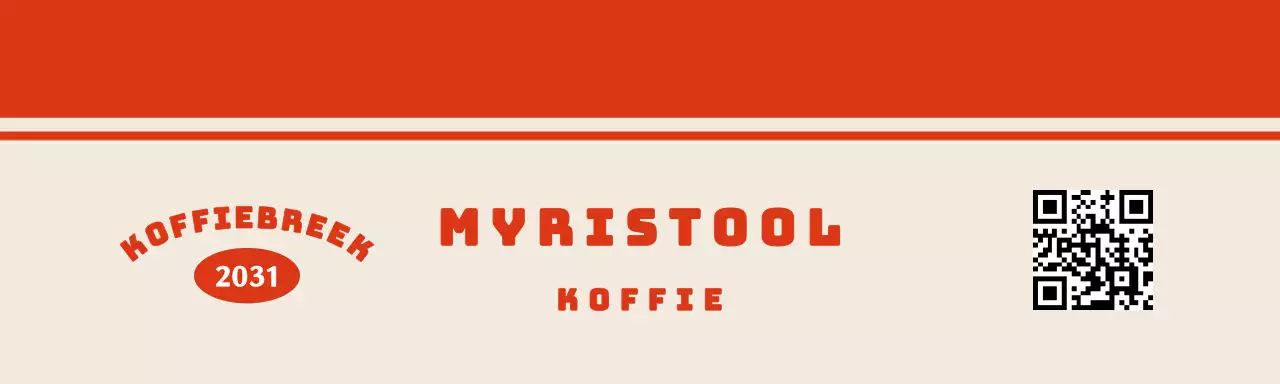 Een café merchandise heather tack met een schattig figuurtje in rood