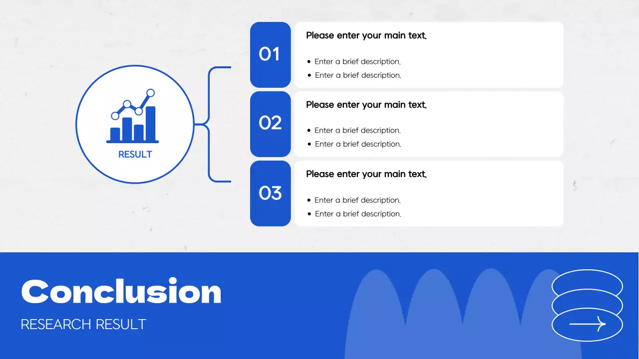 회색과 파랑의 미니멀한 시장조사 보고서