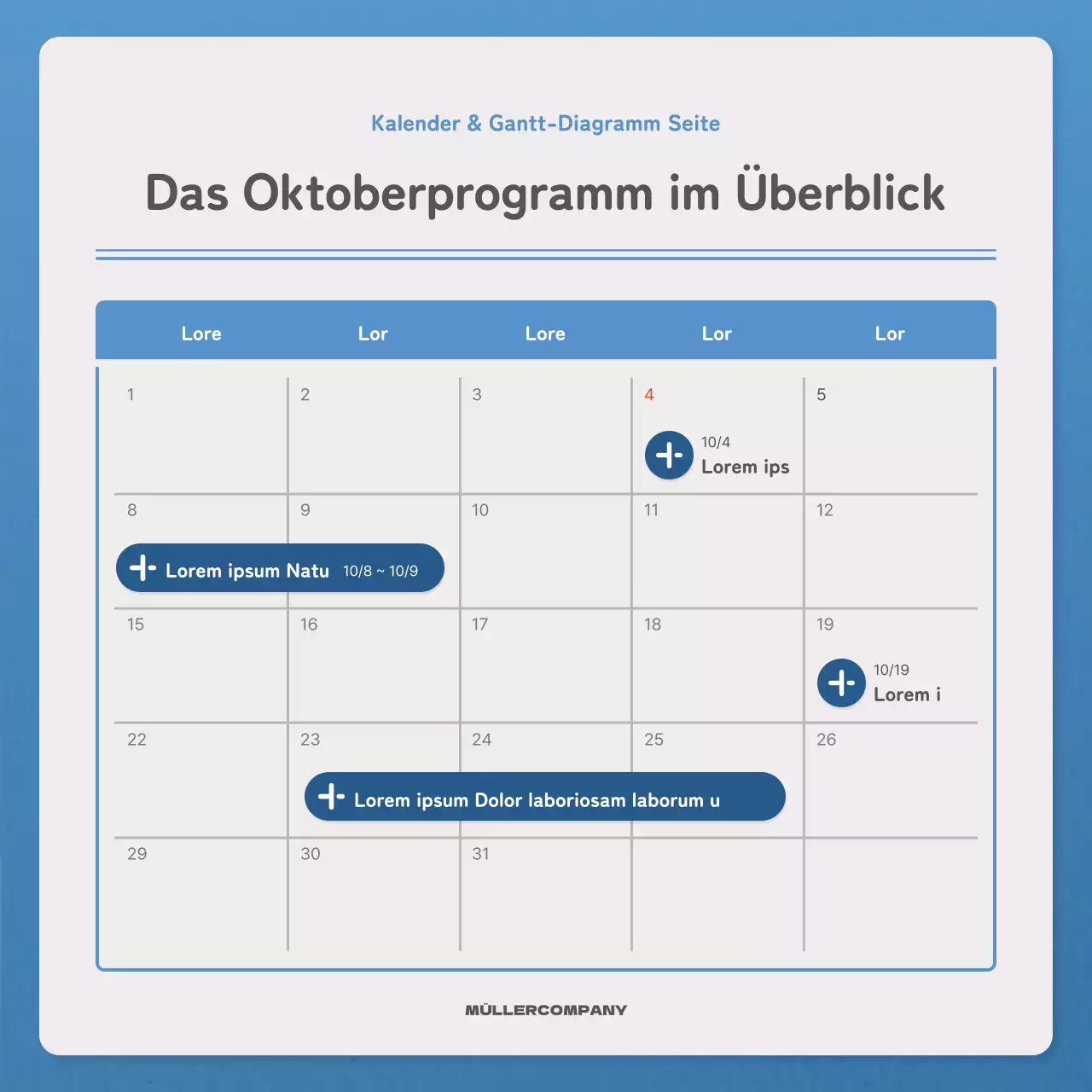 Ein einfacher Brief in blauer und marineblauer Newsletter-Post